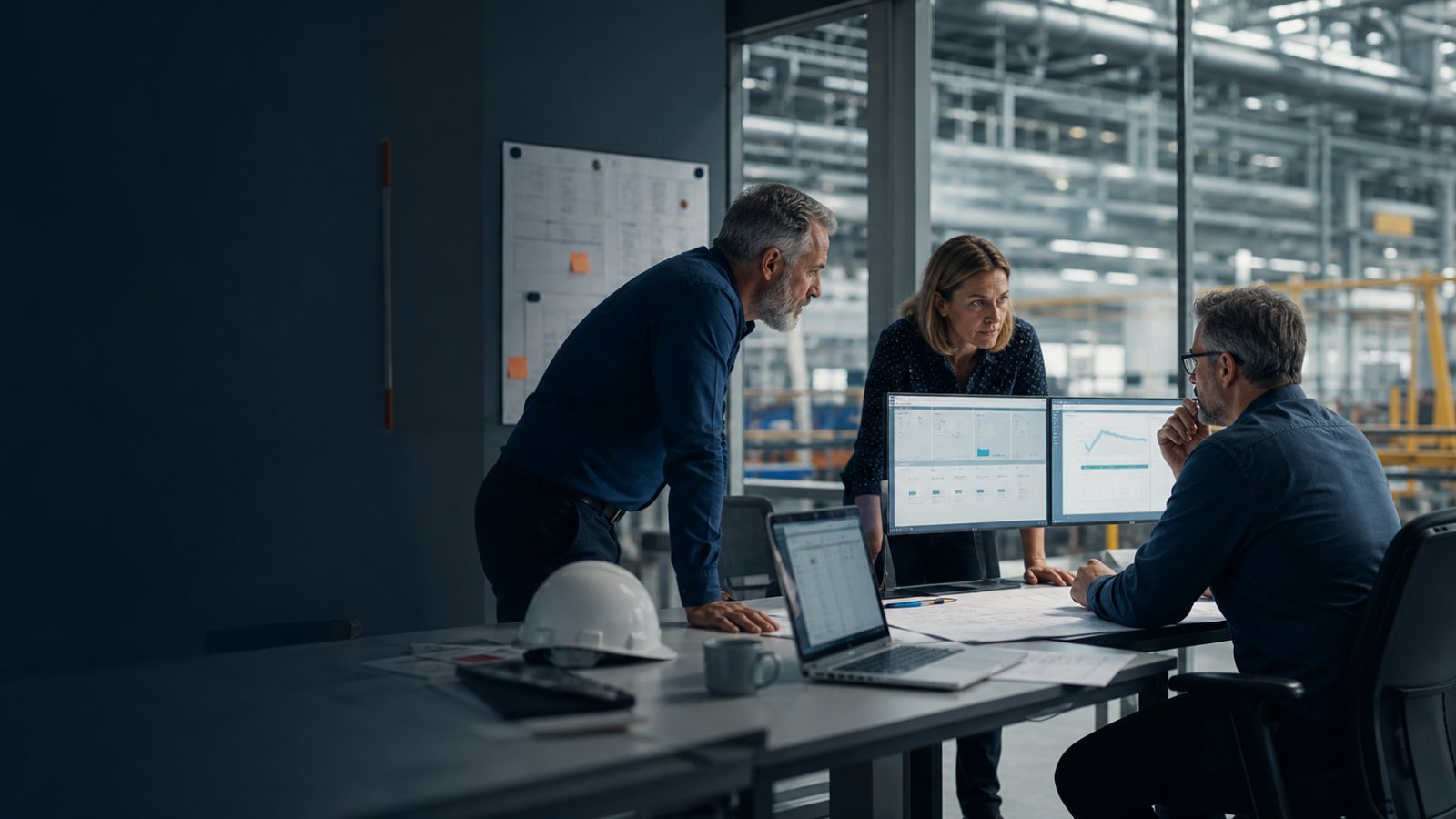 A LEF team working alongside an industrial operation